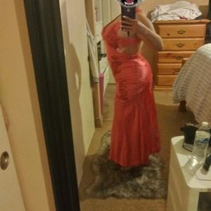 Beautiful coral gown!